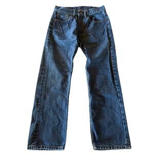 Levi’s 505 Jeans Men’s 30x29 Regular Straight Denim Cotton Blue Travel Outdoor